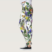 Bloemen op een hek leggings (Links)