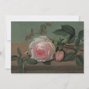 Bloemen op een richel door Ottesen, Bruidsfeestje Kaart