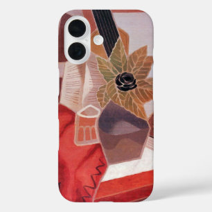 Bloemen op een tafel van Juan Gris, Vintage Cubism iPhone 16 Hoesje