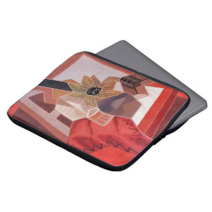 Bloemen op een tafel van Juan Gris, Vintage Cubism Laptop Sleeve
