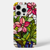 Bloemen op Glas in lood Case-Mate iPhone Case (Achterkant)