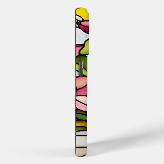 Bloemen op Glas in lood Case-Mate iPhone Case (Achterkant / Rechts)