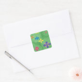 Bloemen op Grassy Hills Stickers (Envelop)