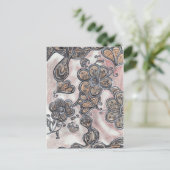 Bloemen op het briefkaart van Mars (Staand voorkant)