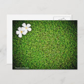 Bloemen op het gazon briefkaart (Voorkant / Achterkant)