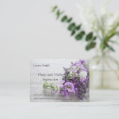 bloemen op het oude visitekaartje (Staand voorkant)