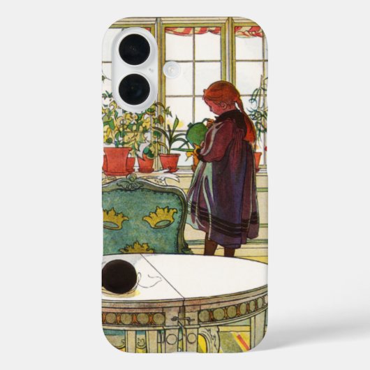 Bloemen op het ramen door Carl Larsson Case-Mate iPhone Case (Achterkant)