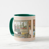 Bloemen op het ramen door Carl Larsson Mok (Voorkant links)