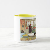 Bloemen op het ramen door Carl Larsson Mok (Midden)