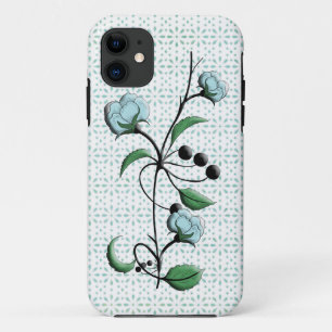 Bloemen op oogje iPhone 11 hoesje