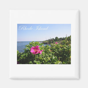Bloemen op Rhode Island Magneet