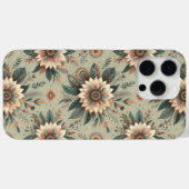 Bloemen op Sage Case-Mate iPhone Case (Achterkant (horizontaal))