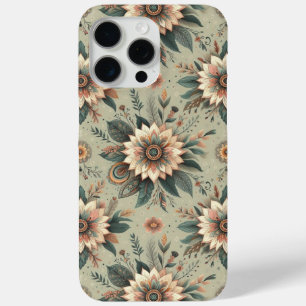 Bloemen op salie iPhone 15 pro max hoesje