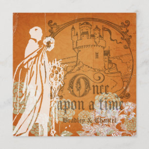 Bloemen op Sinaasappel eenmaal op een Time Weddens Kaart