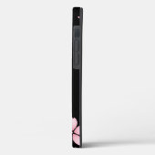 Bloemen op zwarte achtergrond Case-Mate iPhone case (Achterkant / Links)