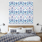 Bloemen Ornament: Traditioneel Arabisch patroon. Canvas Afdruk (Insitu (Slaapkamer))