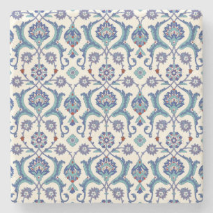 Bloemen Ornament: Traditioneel Arabisch patroon. Stenen Onderzetter