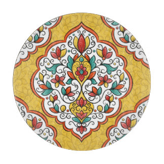 Bloemen Ornament: Turks-Indische motieven. Snijplank