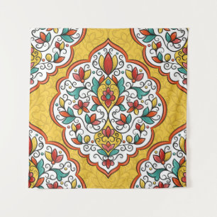 Bloemen Ornament: Turks-Indische motieven. Wandkleed