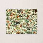 bloemen oude illustratie kunst legpuzzel (Horizontaal)