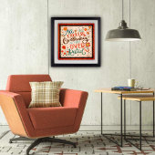 Bloemen Overthinking Retro Inspirerend Quote Poster