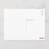 Bloemen Paarse Dank u Lavendel Flower Note Kaart (Achterkant)