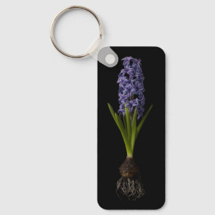 Bloemen   Paarse Hyacinth Bulb Sleutelhanger