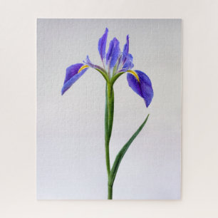 Bloemen   Paarse Iris-ventilator Legpuzzel