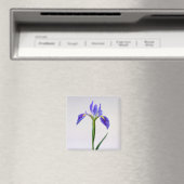 Bloemen | Paarse Iris-ventilator Magneet (Insitu (Vaatwasser))