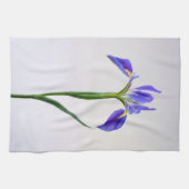 Bloemen | Paarse Iris-ventilator Theedoek (Horizontaal)