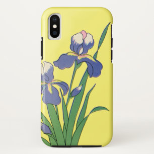  bloemen, Paarse lentestuin Iris bloemen iPhone X Hoesje
