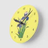 bloemen, Paarse lentestuin Iris bloemen Ronde Klok (Hoek)