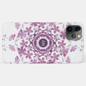 Bloemen  paarse mandala Case-Mate iPhone case (Achterkant (horizontaal))