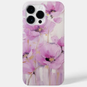 Bloemen Paarse Roze Poppy Flower Abstract Case-Mate iPhone Case (Achterkant)