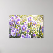 *~* Bloemen Paarse TV2 Stretched Canvas Print (Voorkant)