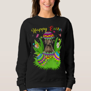 Bloemen Paasei Weimaraner Hond Pasen Trui