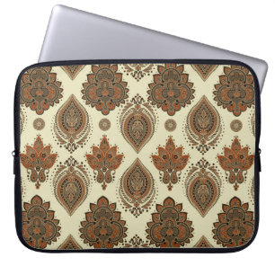 Bloemen paisley, Aziatische textiel patroon. Laptop Sleeve