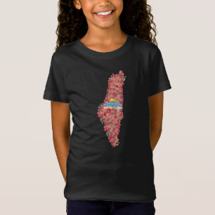 Bloemen Palestina kaart Koepel van Rock al quads G T-shirt