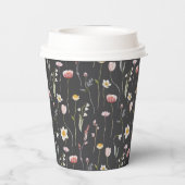  Bloemen Papier Beker (Achterkant)