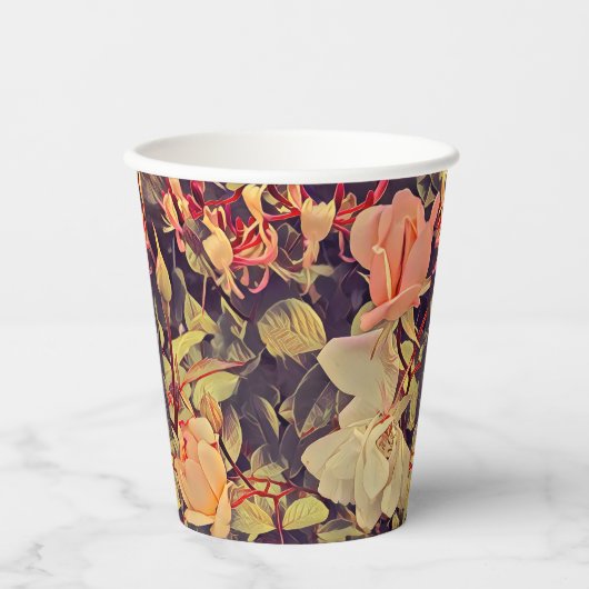 Bloemen Papieren Bekers (Voorkant)