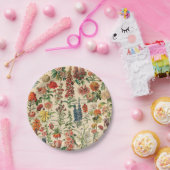  bloemen papieren bordje (Feest)