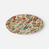  bloemen papieren bordje (Gekanteld)