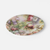 bloemen papieren bordje (Gekanteld)