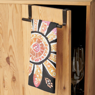 Bloemen Parels AI kunst Keuken Handdoeken