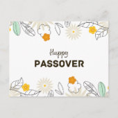 Bloemen Pascha Briefkaart (Voorkant)