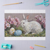 Bloemen Pasen Bow Bunny Konijn en eieren Tissuepapier (Craft)