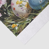 Bloemen Pasen Bow Bunny Konijn en eieren Tissuepapier (Detail)