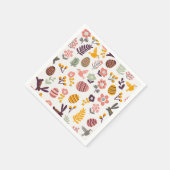Bloemen Pasen lente patroon | Papieren Servetten (Hoek)