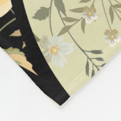 Bloemen Patchwork Naadloos Patroon Fleece Deken (Hoek)