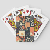 Bloemen Patchwork Patchwork Patroon (11) Pokerkaarten (Achterkant)